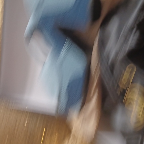 Denim stack heels - Picture 4 of 6